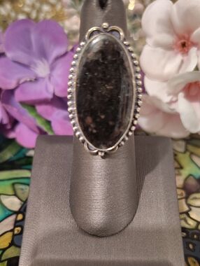 Coppernite Gemstone Ring 925 Silver - Size 6